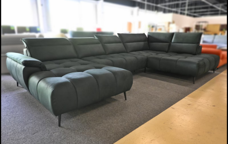 XXXL Wohnlandschaft Palazzo in Woodgreen mit Microfaserbezug