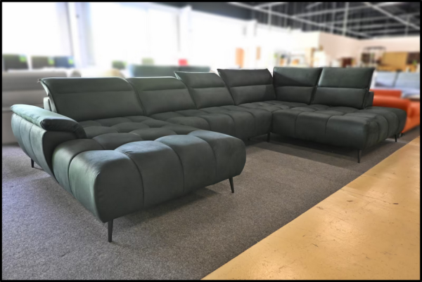 XXXL Wohnlandschaft Palazzo in Woodgreen mit Microfaserbezug