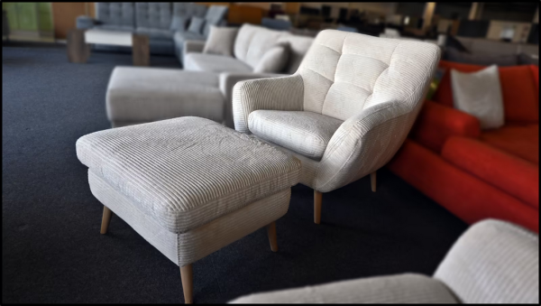 Exxpo by Gala 3-2-1 Scandi Cord beige – Sofa-Set mit Federkern – Bild 4