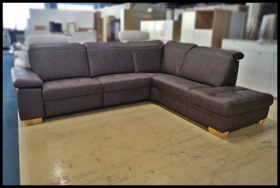 Polipol PP-LA21164 Sofa – Mikrofaser braun mit Relaxfunktion – Bild 8