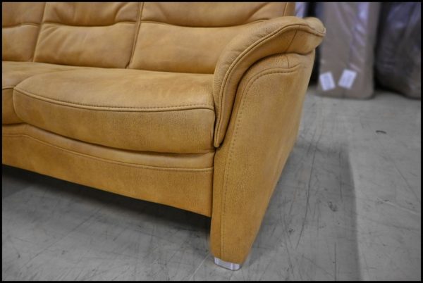 HUKLA Rundecke HU-SF19179 – Sofa in Bold-Kurkuma mit Relaxfunktion – Bild 5