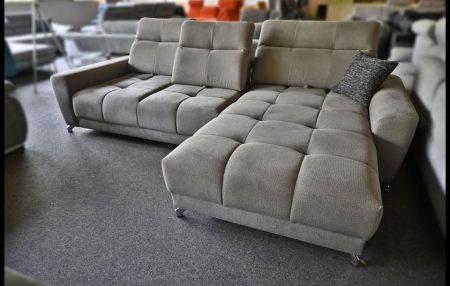 Rodi Polsterecke – graues Sofa mit Sitztiefen- & Kopfteilverstellung