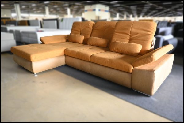 Megapol MP-IN16012 Sofa – Orange mit Bettfunktion – Bild 3