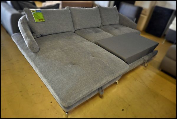 Futuro Ecksofa – Sofa in Grau mit Schlaffunktion & Stauraum – Bild 4
