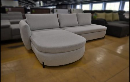 Freya Ecksofa in Weiß mit Bettfunktion