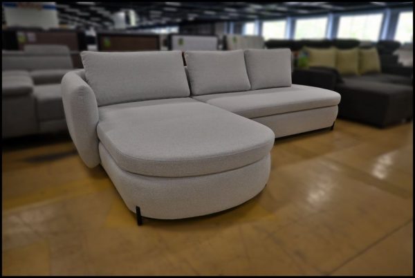 Freya Ecksofa in Weiß mit Bettfunktion