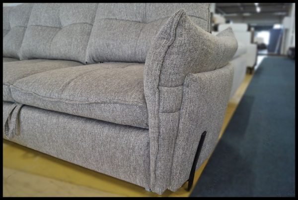 Almeria Wohnlandschaft – graues Sofa mit Bettkasten & Federung – Bild 4