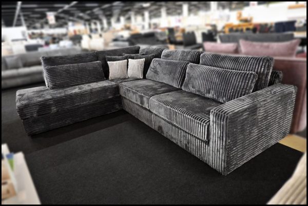 Coast Ecksofa – Breitcord Sofa mit Federkern – Bild 3