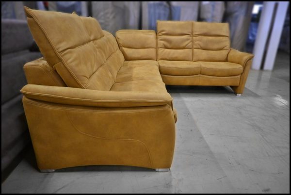 HUKLA Rundecke HU-SF19179 – Sofa in Bold-Kurkuma mit Relaxfunktion – Bild 9
