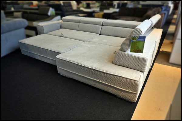 Olimp Ecksofa Beige – Sofa mit Bettfunktion & Sitztiefenverstellung – Bild 4