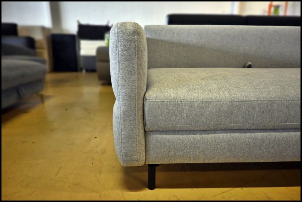 Salto Ecksofa – graues Sofa mit Schlaffunktion & Federkern – Bild 2