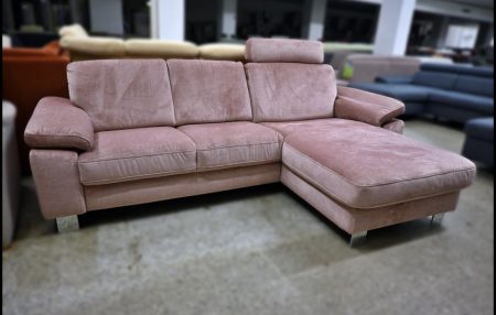 Hukla Polsterecke in Stofffarbe Rose mit Canape