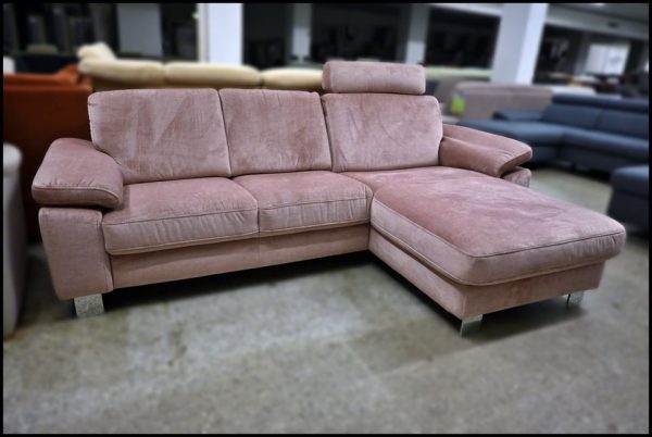 Hukla Polsterecke in Stofffarbe Rose mit Canape