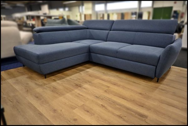 Othello Ecksofa Blau – Sofa mit Bettfunktion & Stauraum – Bild 5