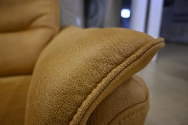 HUKLA Rundecke HU-SF19179 – Sofa in Bold-Kurkuma mit Relaxfunktion – Bild 4