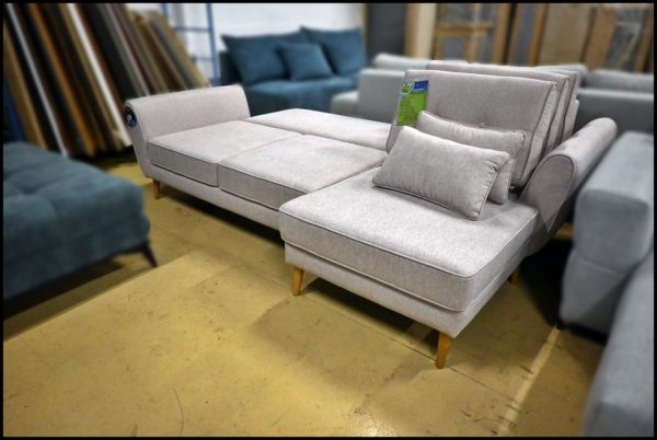 Exxpo Candy Ecksofa – Sofa in Rose mit Bettfunktion & Bettkasten – Bild 4