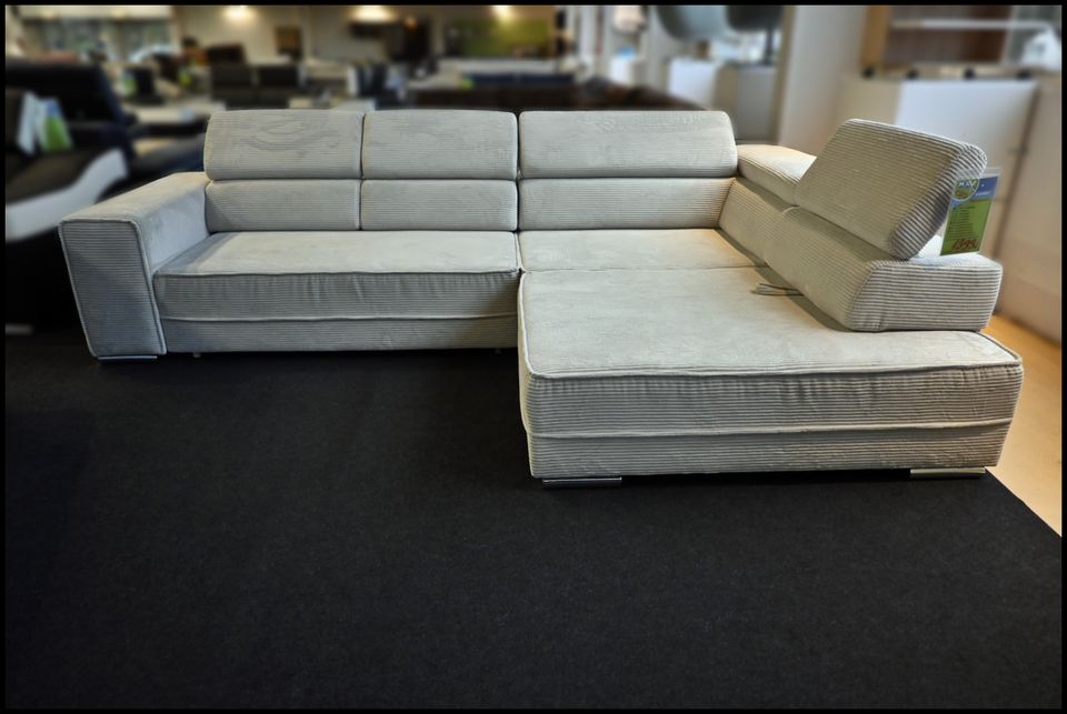 Olimp Ecksofa Beige – Sofa mit Bettfunktion & Sitztiefenverstellung – Bild 3