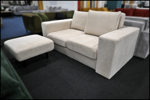 Schlafsofa Looks Creme Federkern – Bild 5