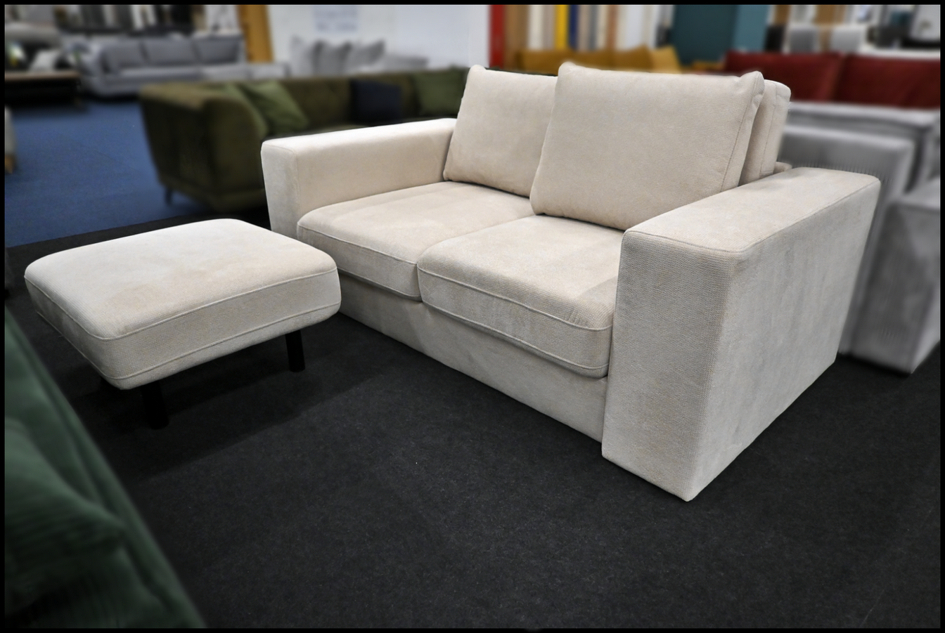 Schlafsofa Looks Creme Federkern – Bild 5