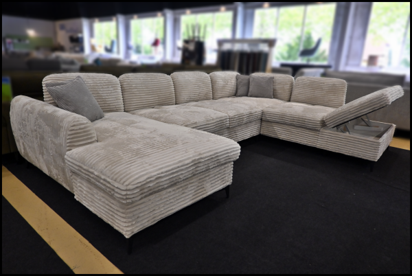 Wohnlandschaft Bergen 2.0 - Beige mit Bettfunktion – Bild 10