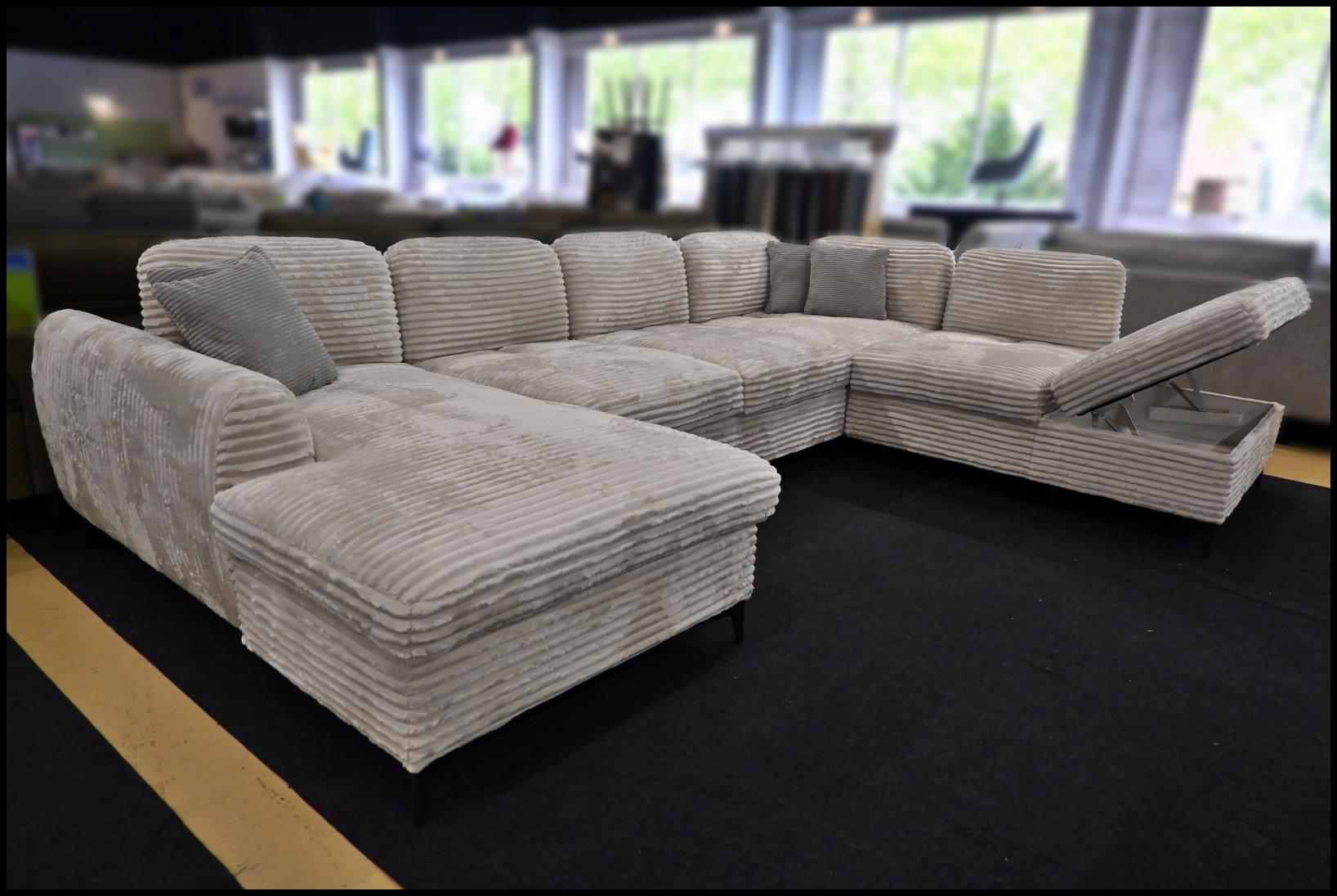 Wohnlandschaft Bergen 2.0 - Beige mit Bettfunktion – Bild 10