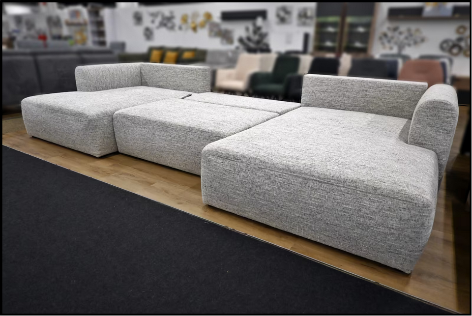 Wohnlandschaft MF4 Federkern Grau – Bild 5