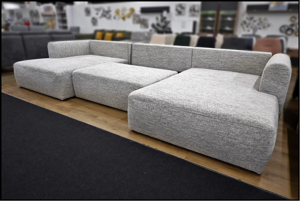 Wohnlandschaft MF4 Federkern Grau – Bild 4