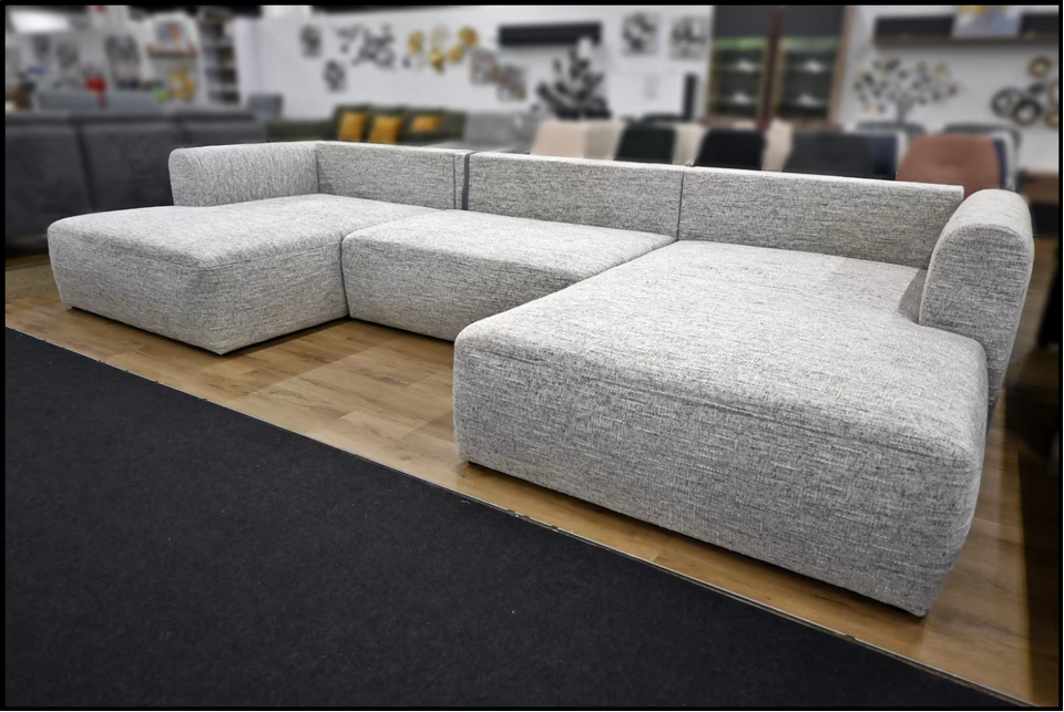 Wohnlandschaft MF4 Federkern Grau – Bild 3