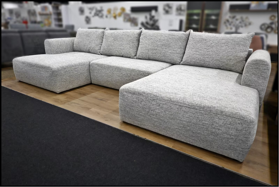 Wohnlandschaft MF4 Federkern Grau – Bild 2