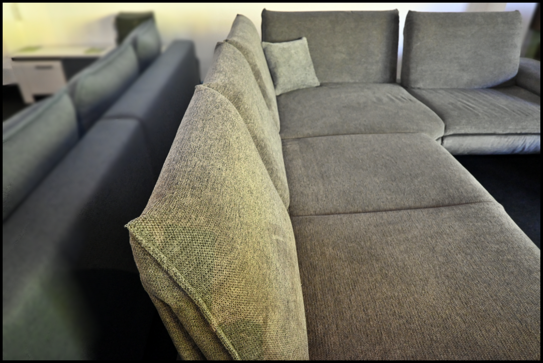 Polsterecke MEGA Anthrazit Federkern Ecksofa – Bild 5
