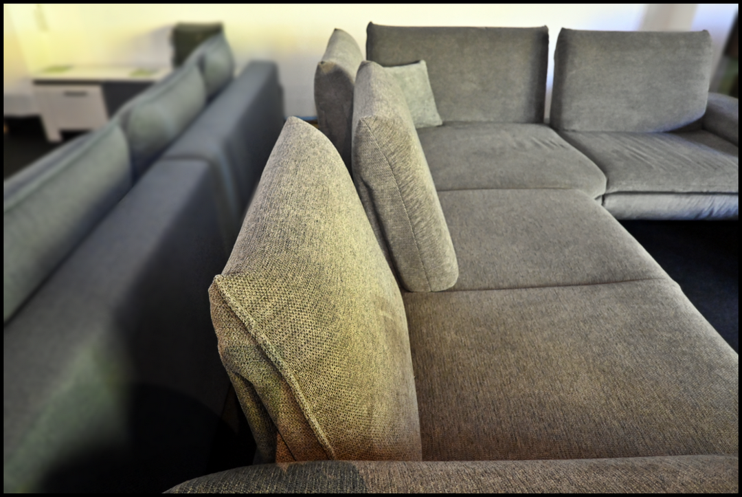 Polsterecke MEGA Anthrazit Federkern Ecksofa – Bild 3