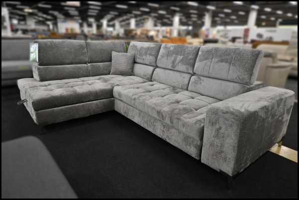Polsterecke ARTe von Libro Grau – Sofa mit Federkern, Bettfunktion & Kissen – Bild 6