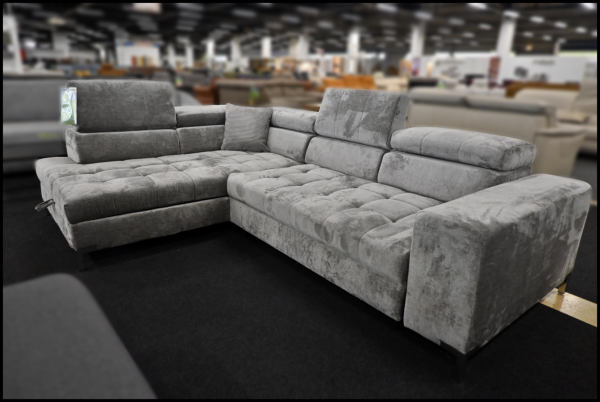Polsterecke ARTe von Libro Grau – Sofa mit Federkern, Bettfunktion & Kissen – Bild 5