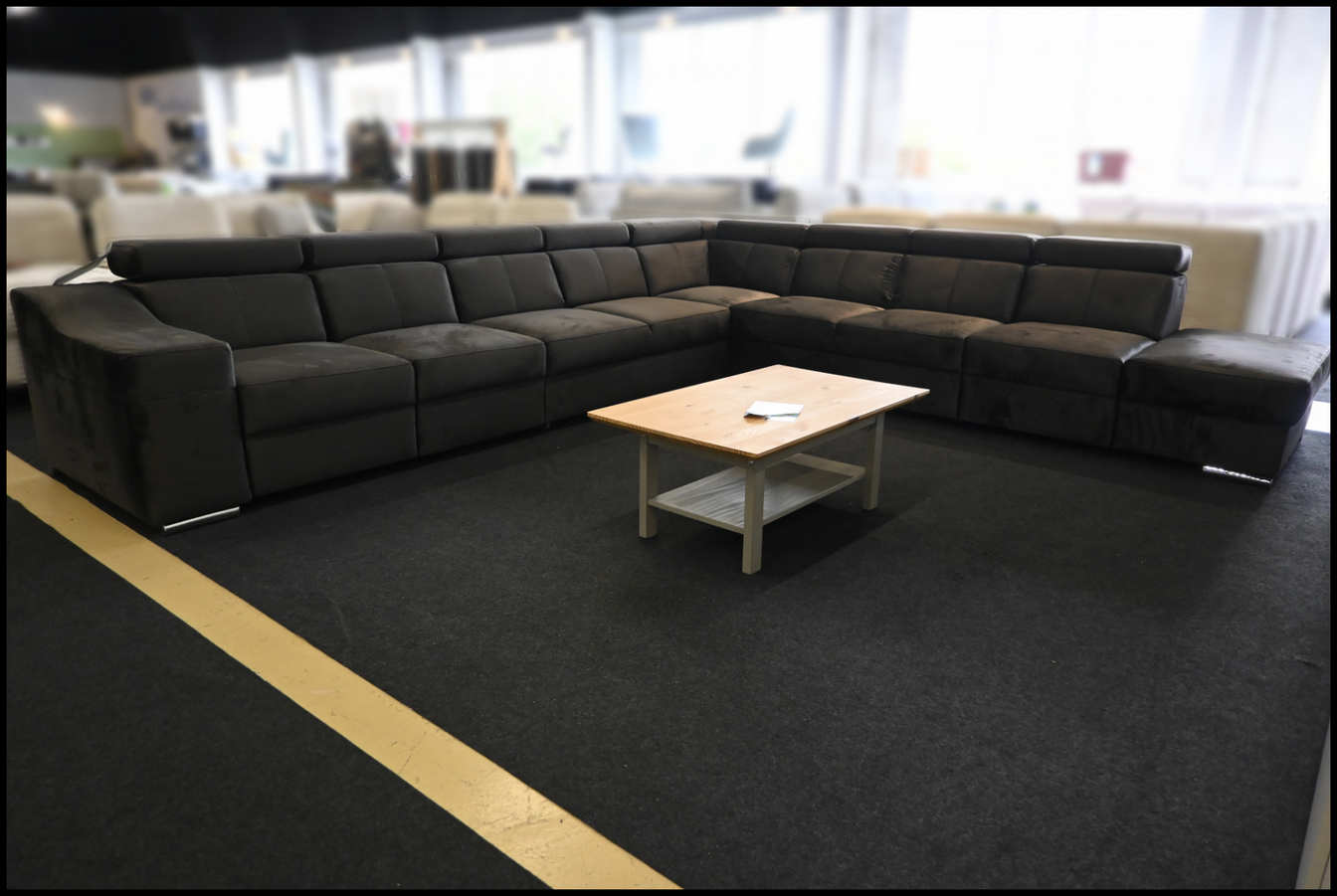 Polsterecke Angela Samt Anthrazit – Komfort und Stil – Bild 4