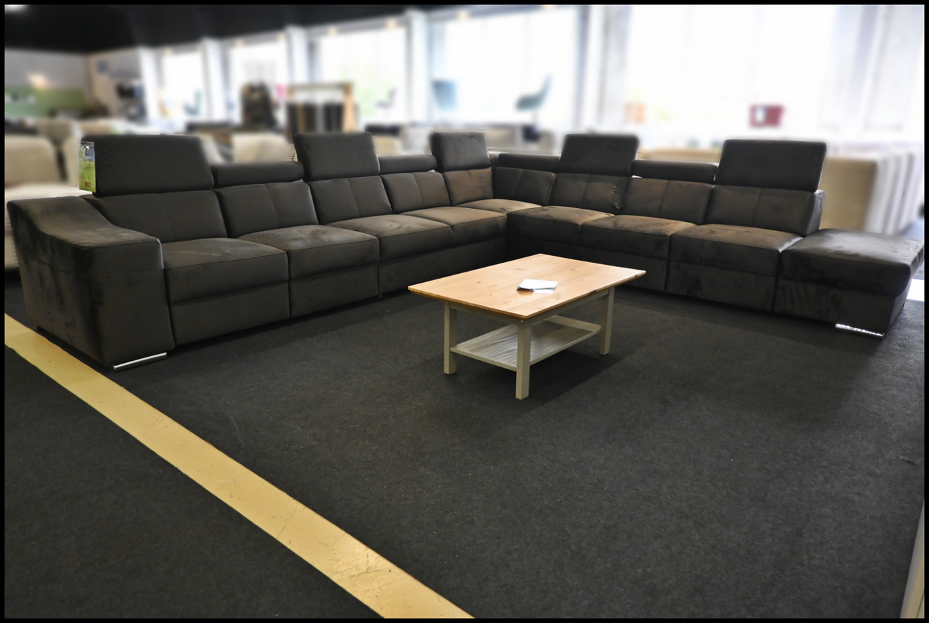 Polsterecke Angela Samt Anthrazit – Komfort und Stil – Bild 3