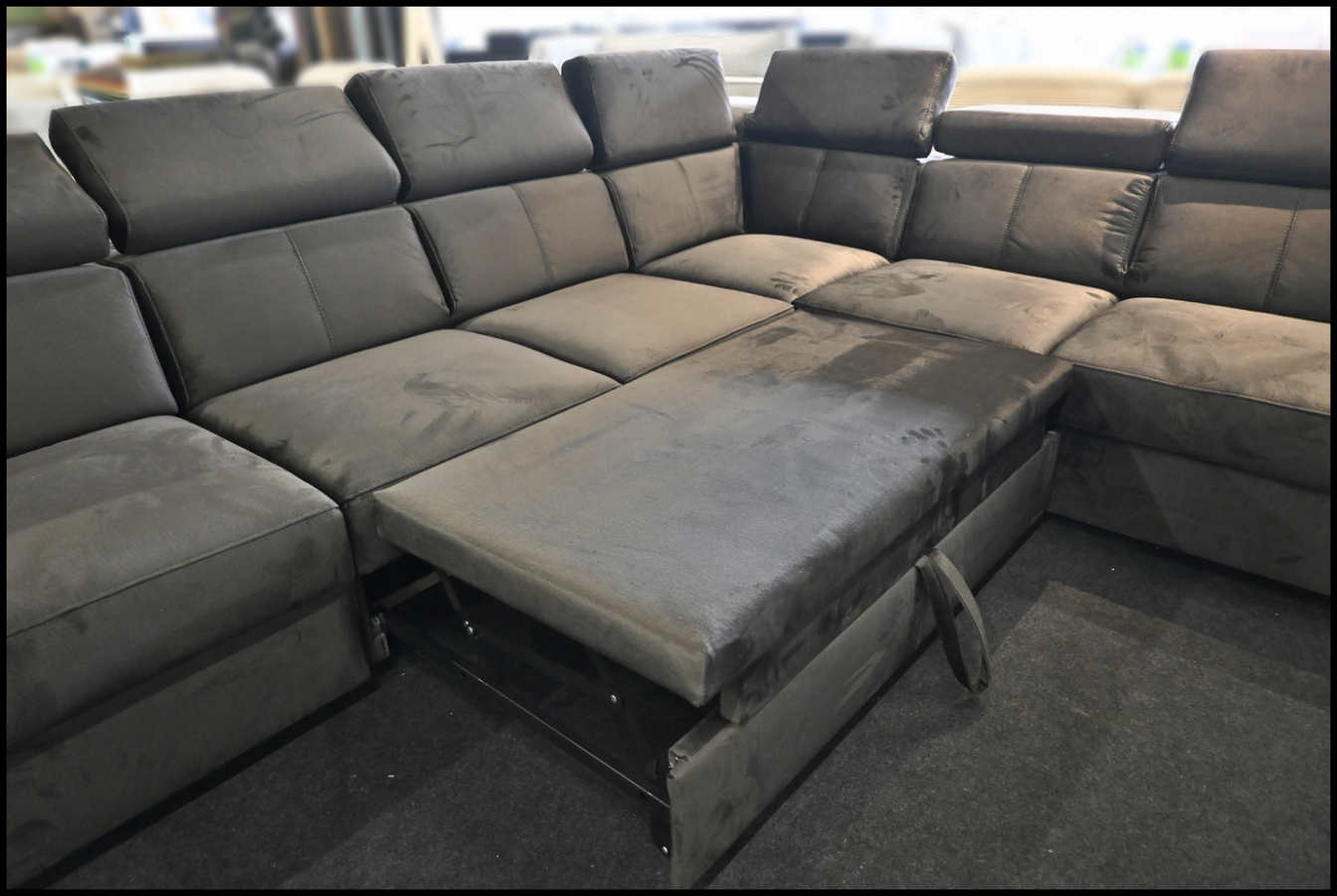 Polsterecke Angela Samt Anthrazit – Komfort und Stil – Bild 12