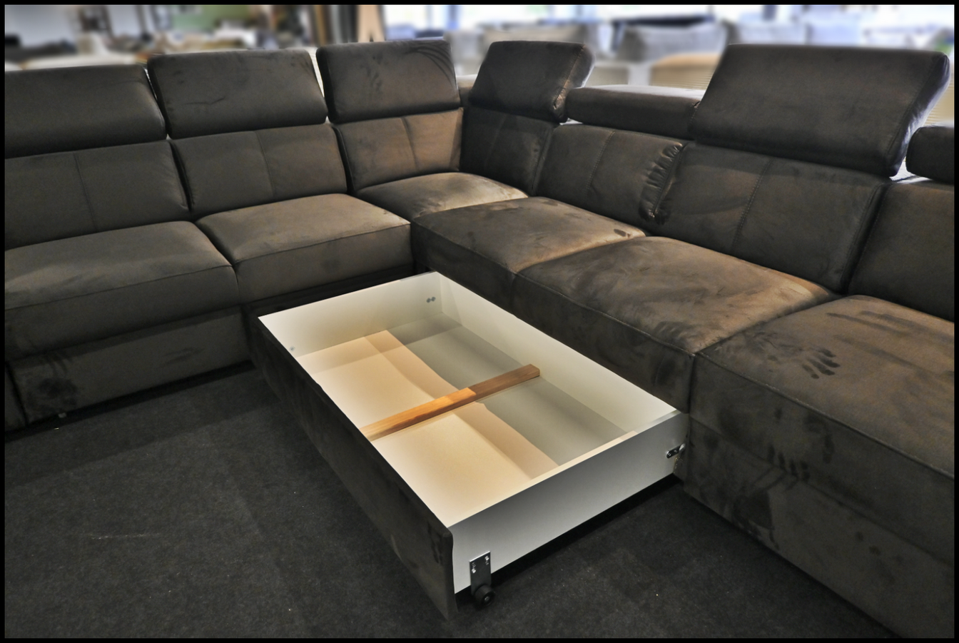 Polsterecke Angela Samt Anthrazit – Komfort und Stil – Bild 11