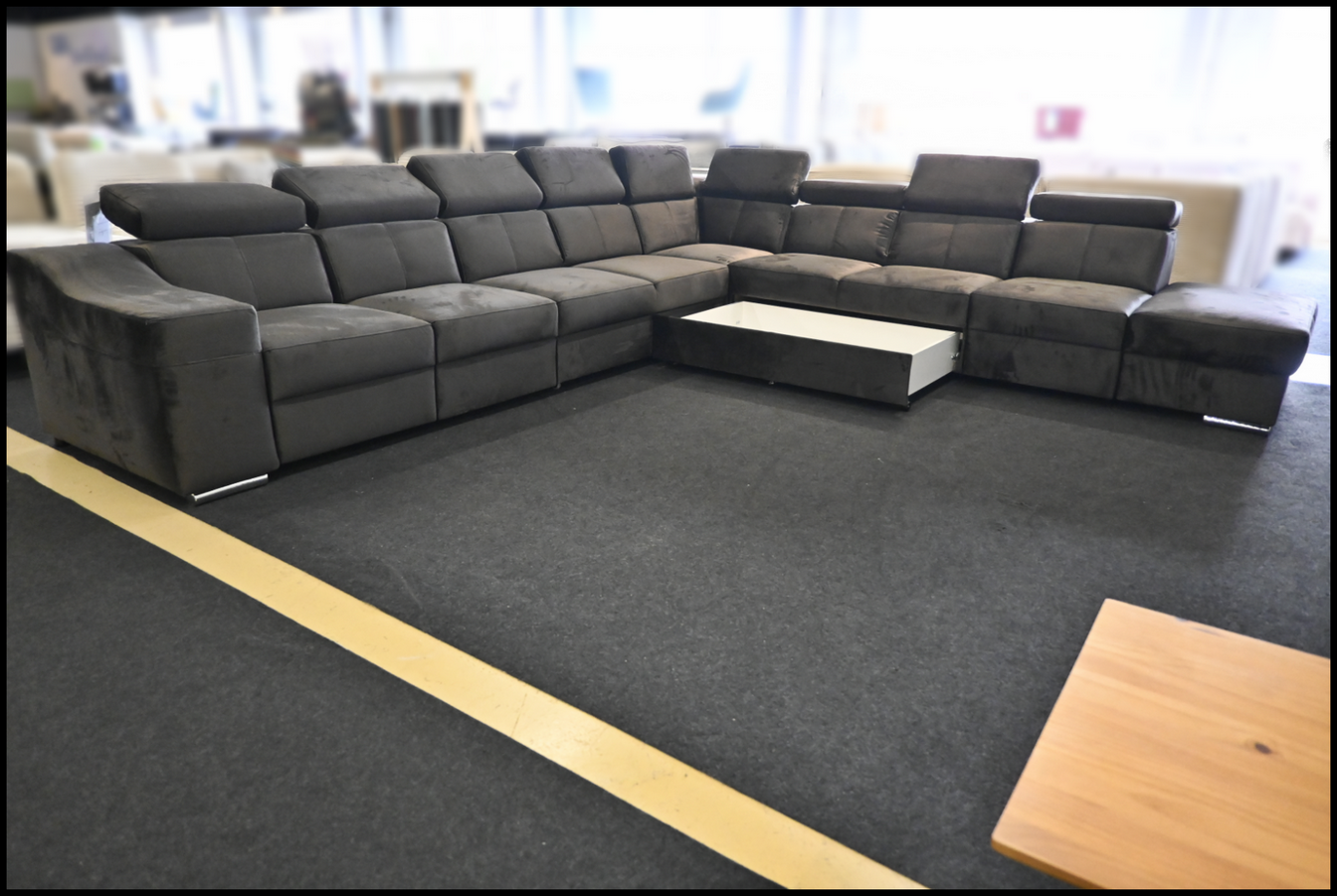 Polsterecke Angela Samt Anthrazit – Komfort und Stil – Bild 10