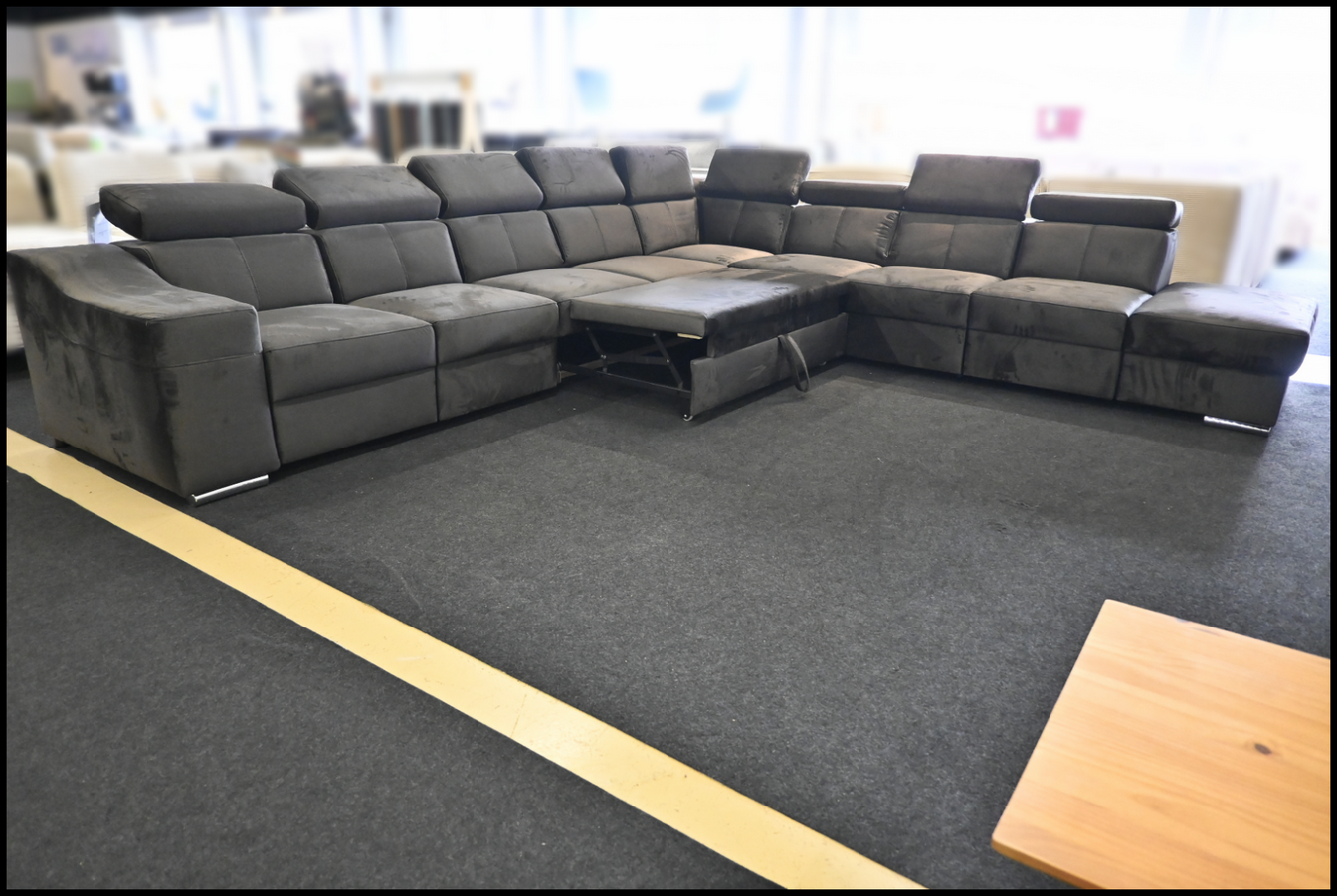 Polsterecke Angela Samt Anthrazit – Komfort und Stil – Bild 9