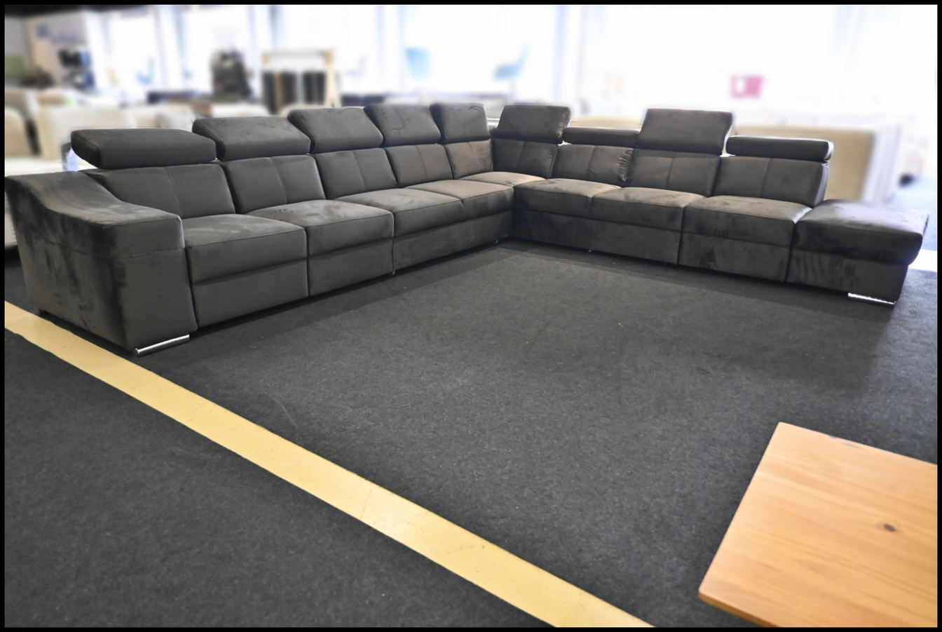 Polsterecke Angela Samt Anthrazit – Komfort und Stil – Bild 8