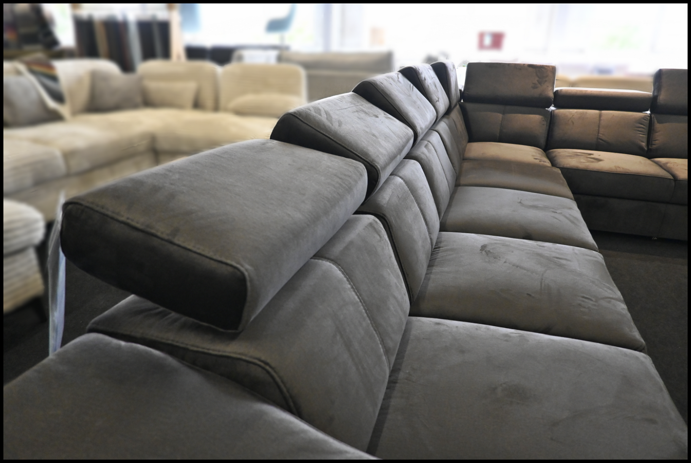 Polsterecke Angela Samt Anthrazit – Komfort und Stil – Bild 7