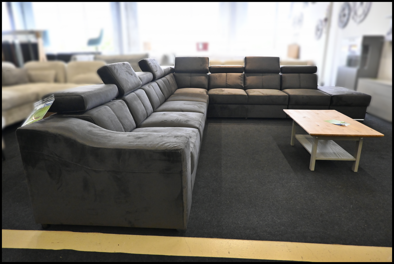 Polsterecke Angela Samt Anthrazit – Komfort und Stil – Bild 6