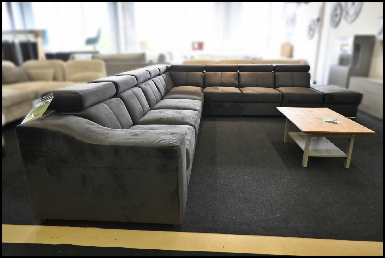 Polsterecke Angela Samt Anthrazit – Komfort und Stil – Bild 5
