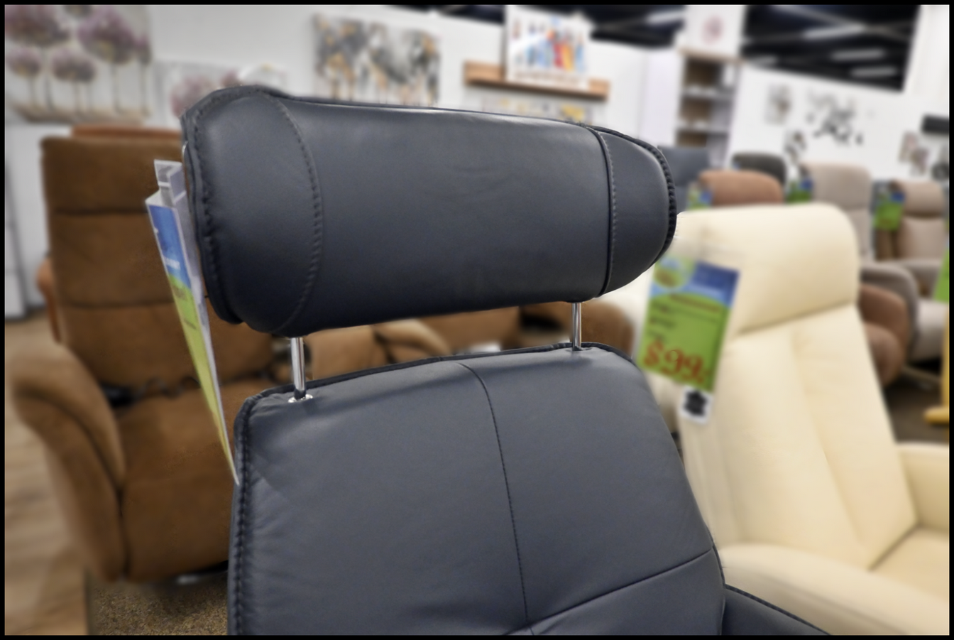 Hukla Ledersessel HU-CP20057 Nightblue mit Kopfteilverstellung – Bild 6