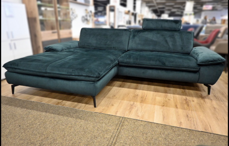 Eckgarnitur Hukla HU-HP2317 Joice Forest mit Kopfteil- und Sitztiefenverstellung