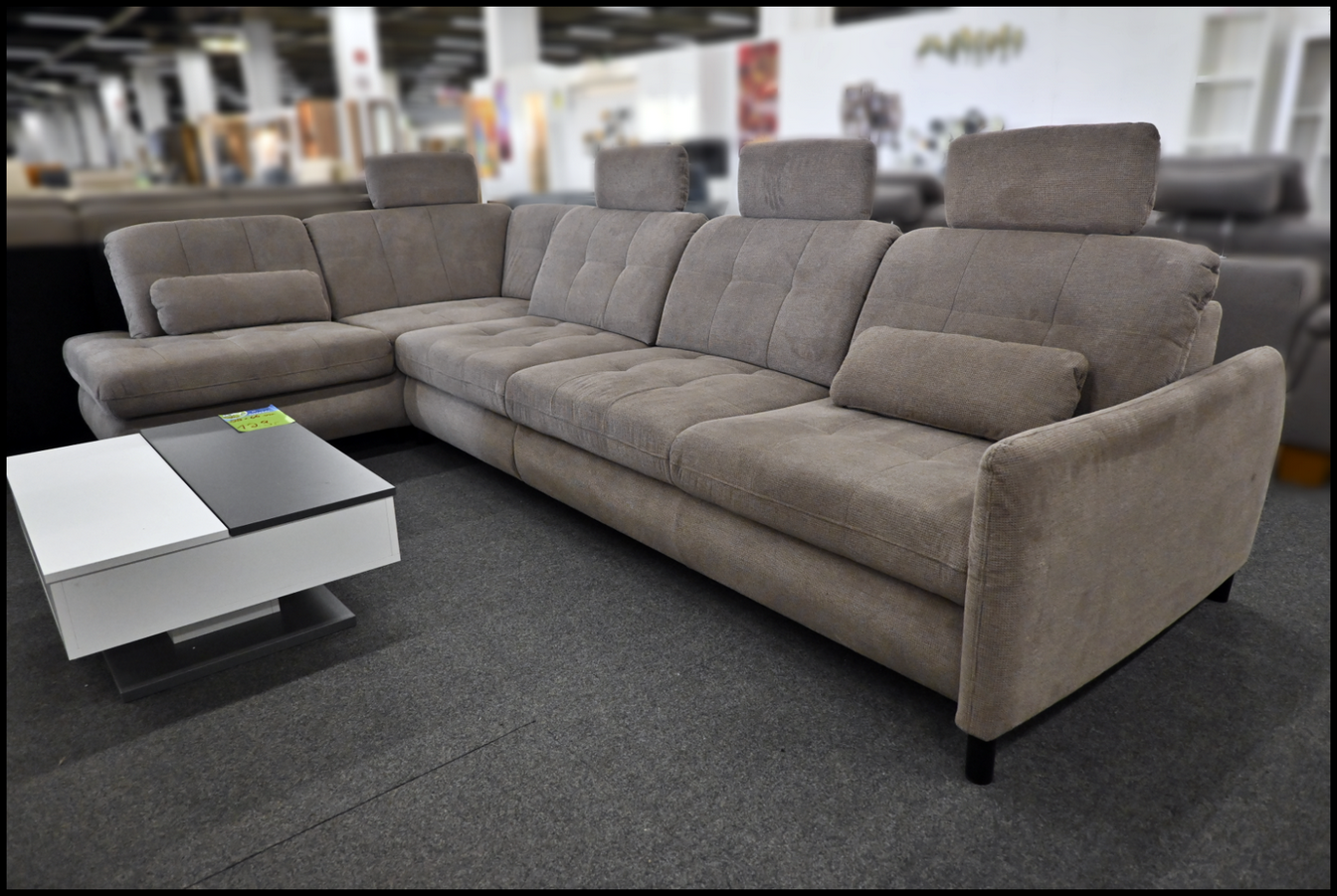 Eckgarnitur Megapol MP-IN20016 Belle Nougat mit Kopfteil- & Sitztiefenverstellung – Bild 5