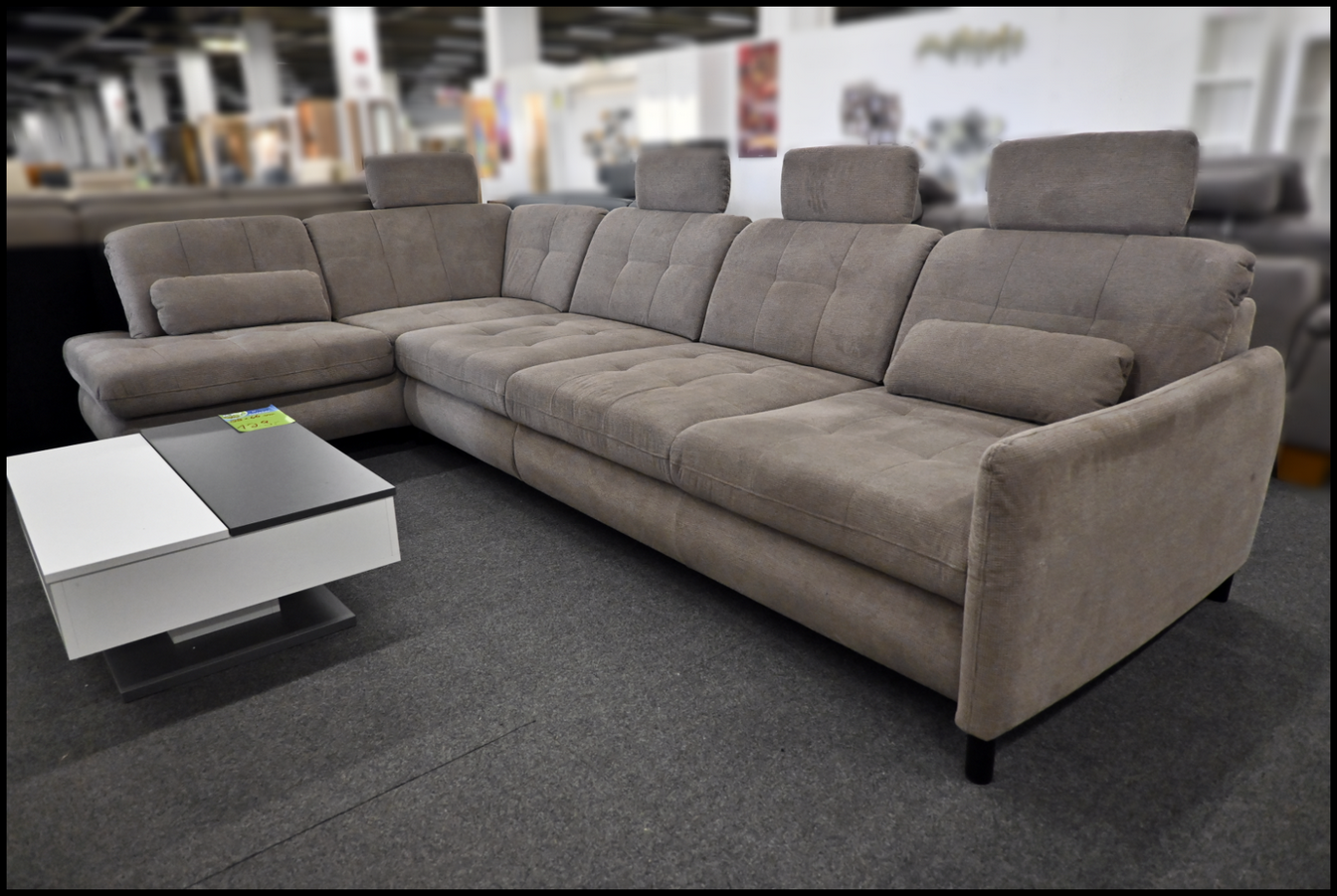 Eckgarnitur Megapol MP-IN20016 Belle Nougat mit Kopfteil- & Sitztiefenverstellung – Bild 3