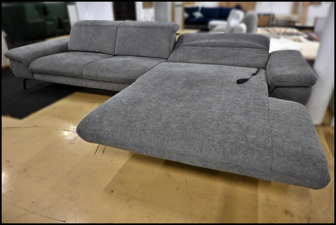 Eckgarnitur Megapol MP-IN22025 Webstoff grey – mit Verstellfunktionen – Bild 2