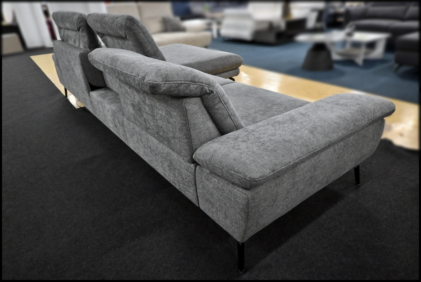 Eckgarnitur Megapol MP-IN22025 Webstoff grey – mit Verstellfunktionen – Bild 7