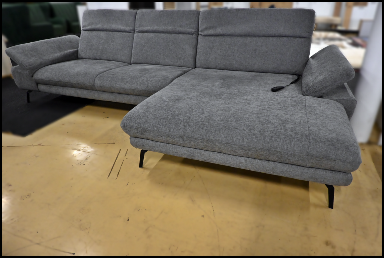 Eckgarnitur Megapol MP-IN22025 Webstoff grey – mit Verstellfunktionen – Bild 4